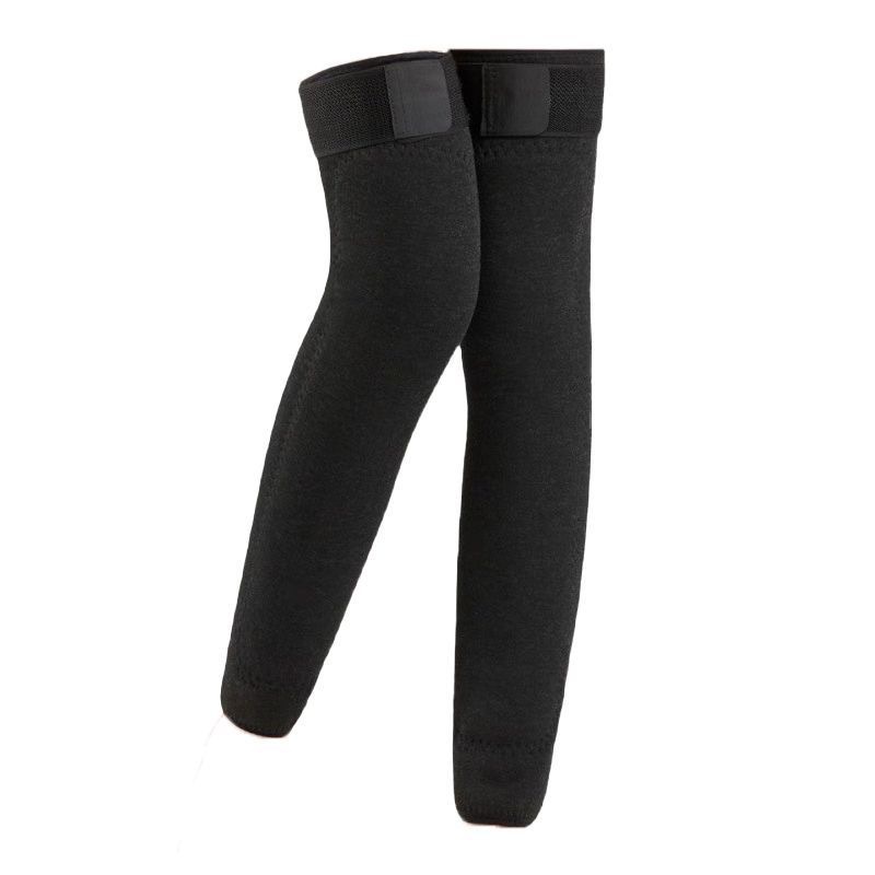 Lamb Wool Leg Warmers for Autumn and Winter, Unisex, with Straps, Thickened Long Socks, Knee Protection, Cold-Proof, Warm, Non-Slip, for Elderly Cold Legs