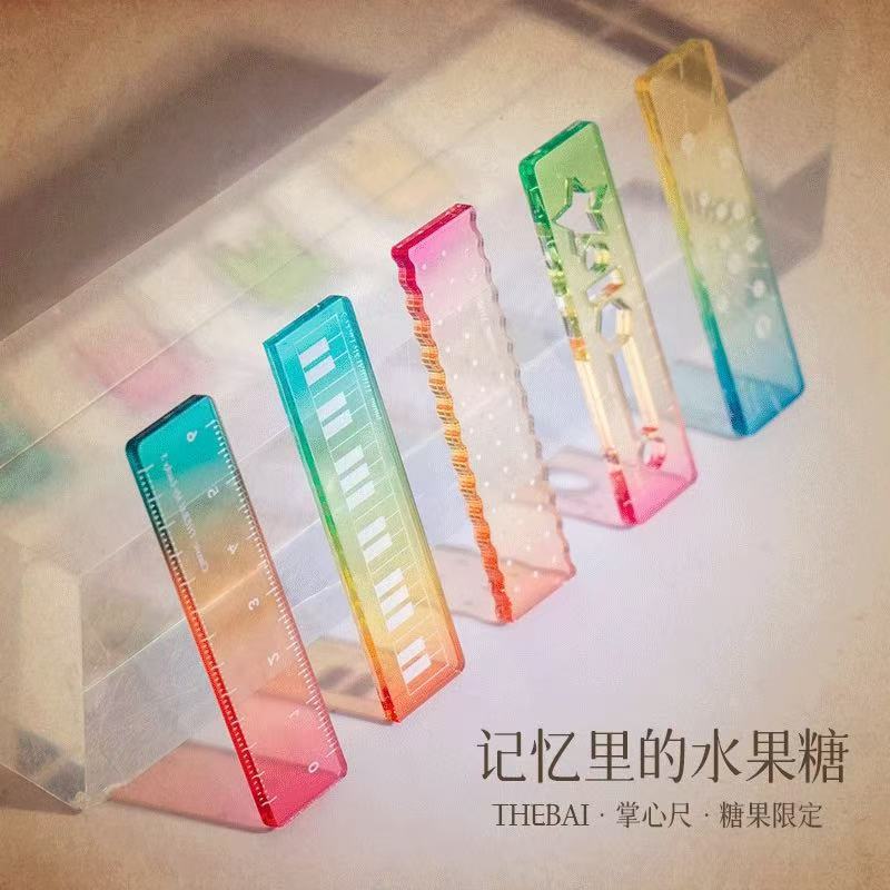 The black sheep laboratory THEBAI candy limited palm ruler satisfactory ruyi ruler mini ruler hand account pocket portable