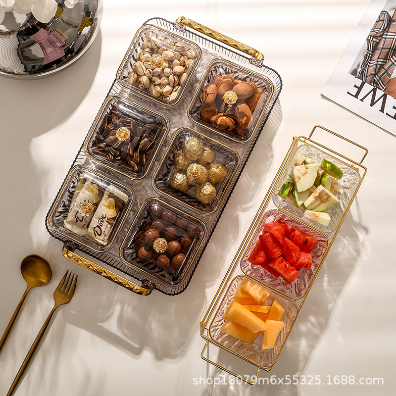 Золотая подставка для закусок, конфет, орехов, шоколадные легкие закусочные тарелки, прямая продажа с фабрики для экстренной подготовки