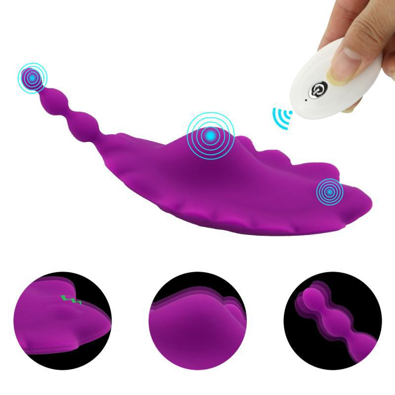 New Little Bee Wearable 10-Frequency Vibration Invisible Wearable Female Flirting Masturbator Adult Products Wholesale Delivery