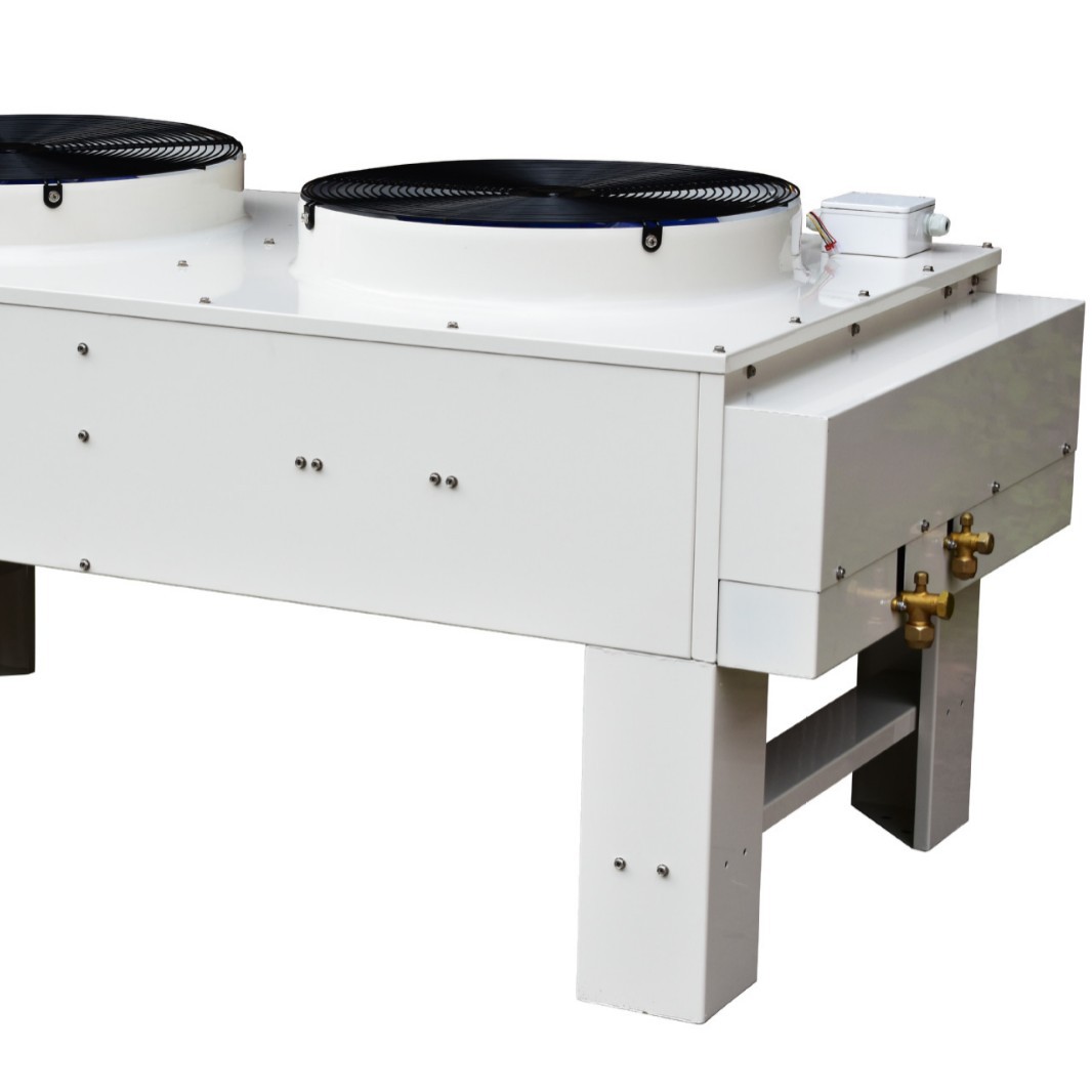 Non-Standard Customized Copper Tube Fin Evaporator Top-Blown Fin Industrial Heat Exchanger Table Cold V-Type Air-Cooled Condenser