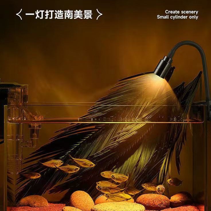 Fish Tank Mini Spotlight South American Fish Tank Landscaping Small Fish Tank Clip Light Stream Tank Fish Tank Light Led Light Waterproof