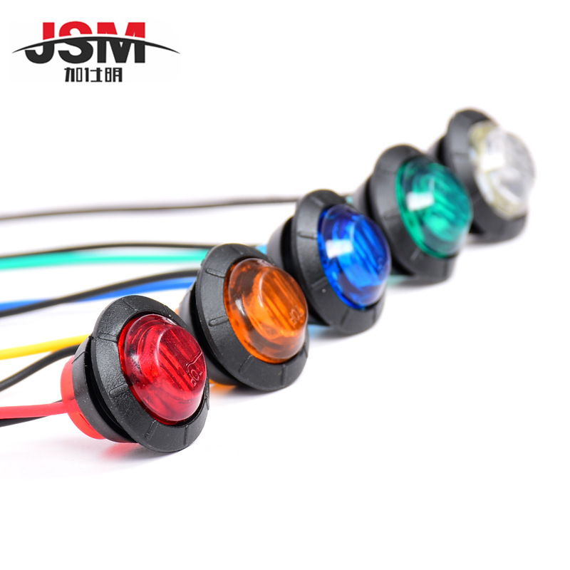 Jiashiming car 24vled signal light minivan side light indicator truck side light colorful side light trailer light