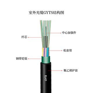 Manufacturers supply anti-mouse bite armored optical cable outdoor optical cable GYTS 4/8/12/24/48 core single mode optical fiber cable