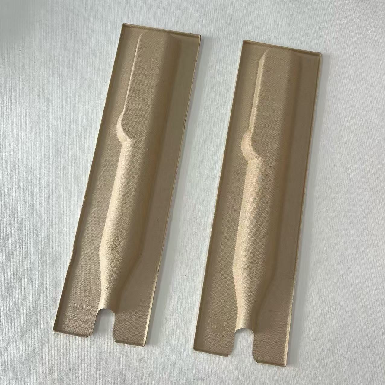 Paper Pulp Molding Manufacturer Comes with Drawings and Samples, Wet-Pressed Yellow Pulp Environmentally Friendly Material Shock-Proof and Drop-Proof Hairpin Paper Box Inner Tray