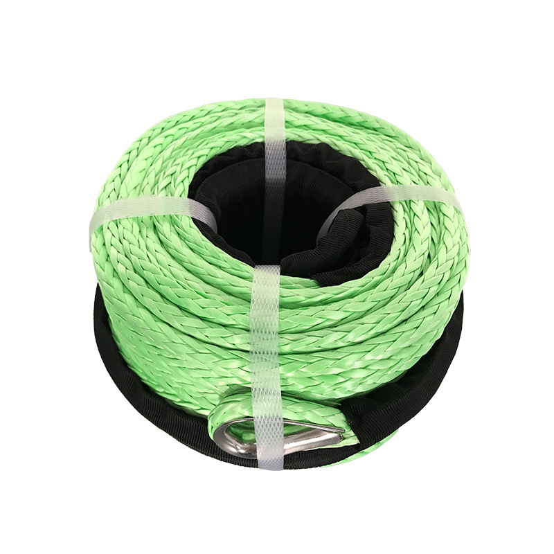 Today's Lite 12-woven strong tension marine operation cable winch rope ultra-high molecular polyethylene rope wear-resistant