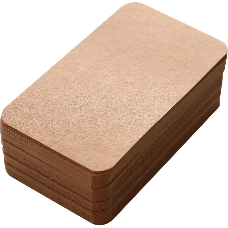 Casual Blank Card Kraft Card Black Card Graffiti Card Message Card English Word Card Box 100 Rounded Corners