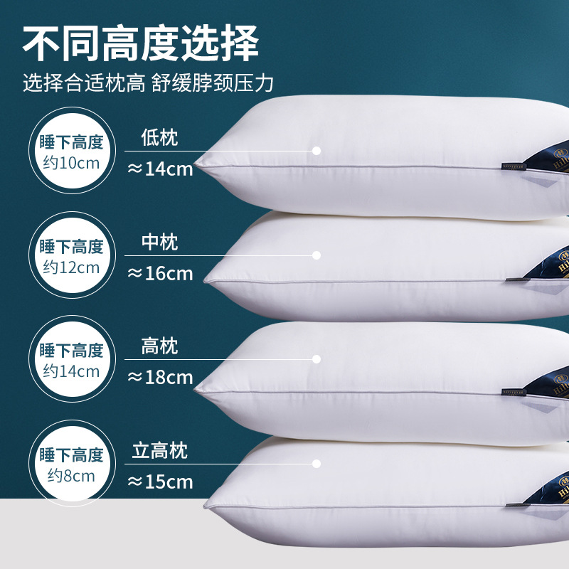 Bedding Pillow Home Hotel B&B Special Pillow Core Pair Hotel Pillow Core Wholesale 48X74