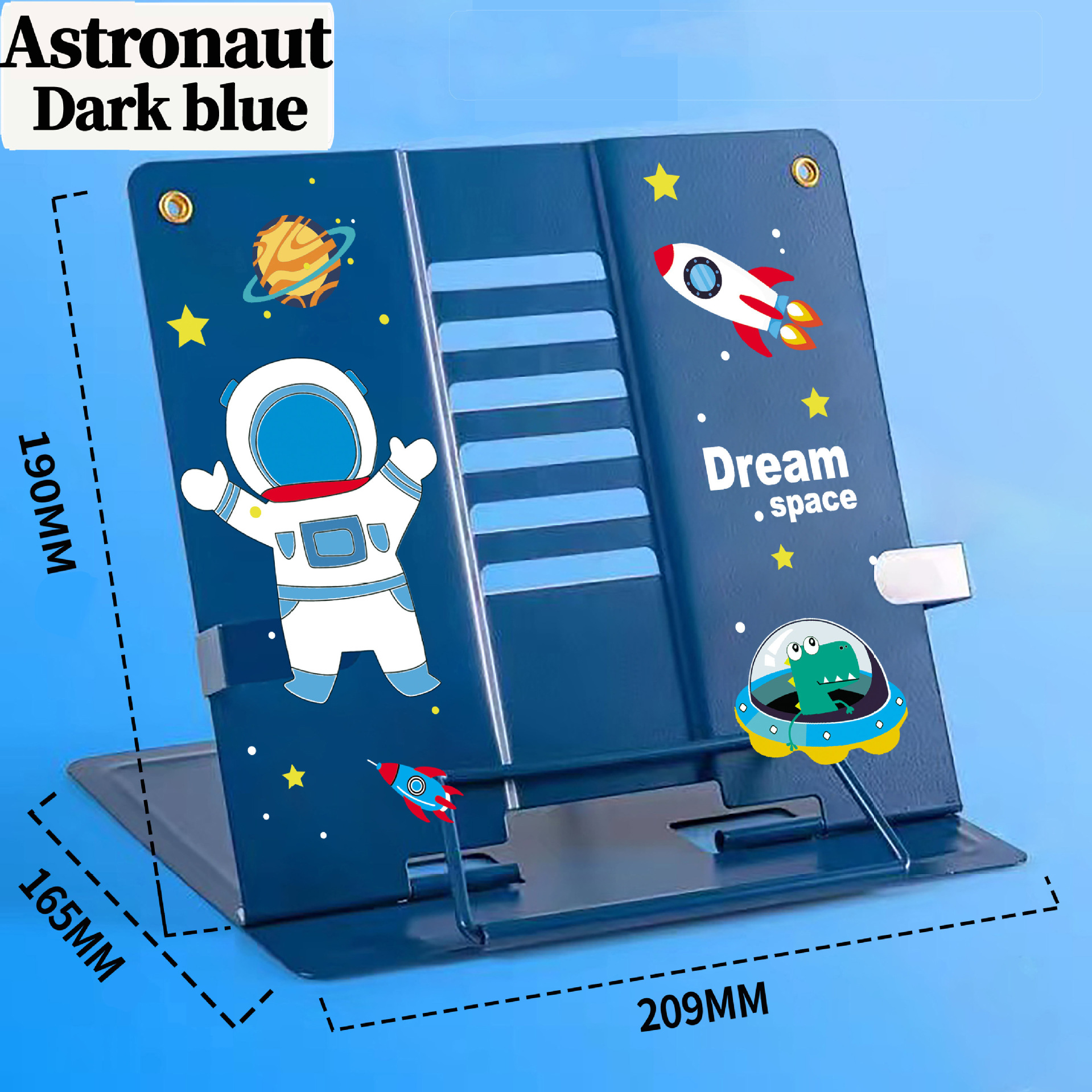 Casual Reading Stand Reading Stand Adjustable Simple Bookshelf Table Primary School Students Use Book Clips to Support Books