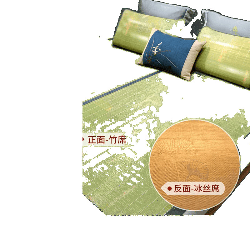 Широкий бамбуковый мат старого стиля, мат из первого слоя зеленого бамбука, утолщенный и прочный, двусторонний, подходит для сна, широкий для аренды в общежитии