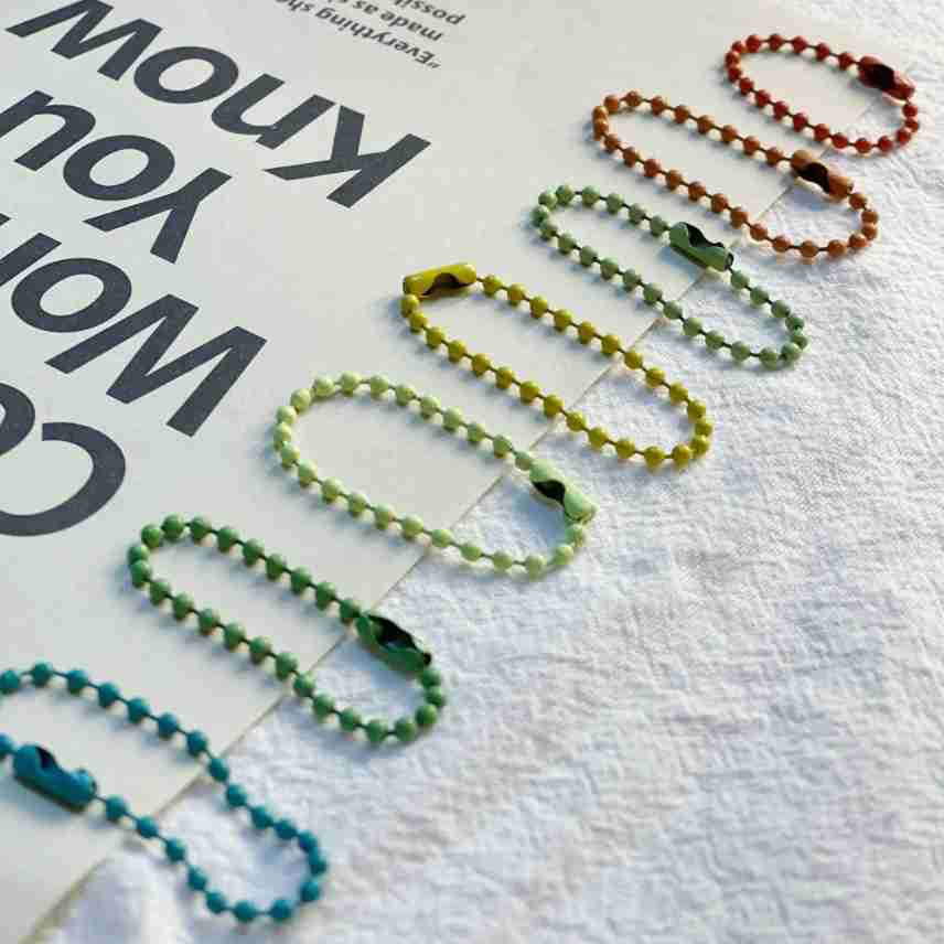 Прямые поставки с фабрики, металлическая цветная краска, бусиновая цепочка Guka, ручная работа, волнообразная бусиновая цепочка, оптовая продажа