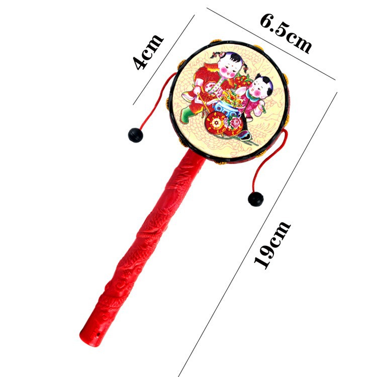 Children's Musical Instrument Rattle Baby Rattle Hand Rattle Chinese Classic Traditional Toys Wholesale