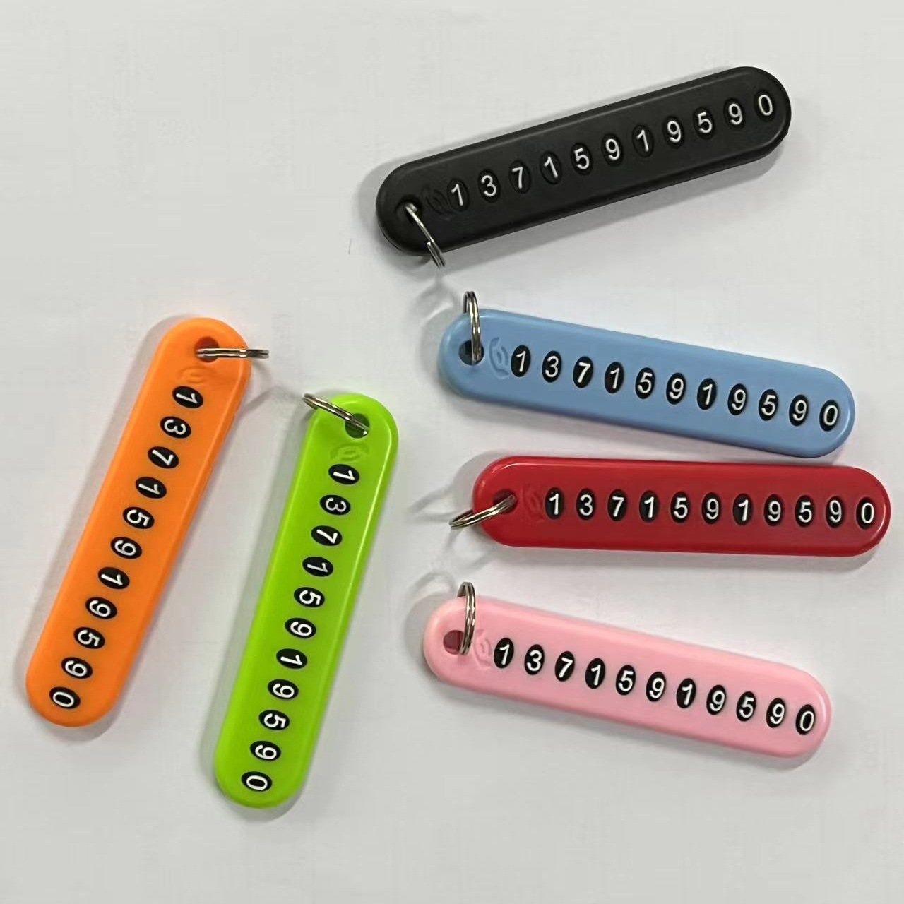 Антиутратная номерная табличка для ключей автомобиля временная парковочная номерная табличка DIY креативный цифровой автомобильный маленький подарок антиутратная карточка