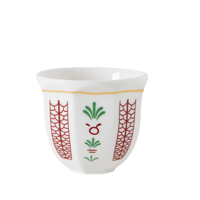 100ml Middle East Hot Hand Holding Coffee Cup Mini small size Arab Traditional Festival Ceramic Espresso Cup