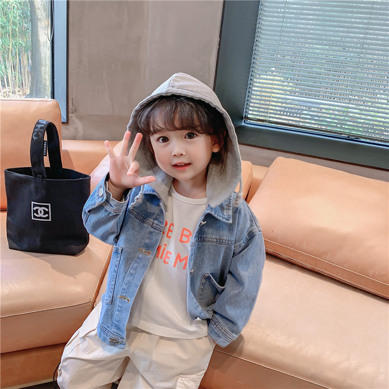 Детские джинсовые топы, новая весна 2021, корейский стиль, повседневные топы для девочек