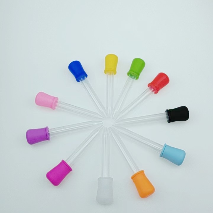 Silicone dropper Children Baby anti-choke medicine feeder medicine dropper 5ml test tube medicine feeding tool dropper