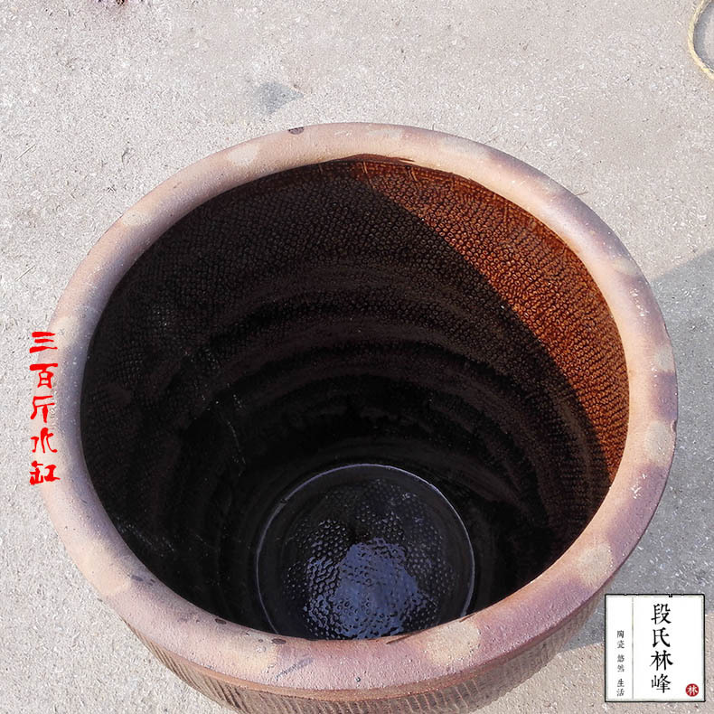 Yixing Pickle Jar, Earthen Ceramic Water Storage Jar, Wine Fermentation Jar, Tile Jar, Pickle Jar, Large Water Jar, Stoneware Fish Tank