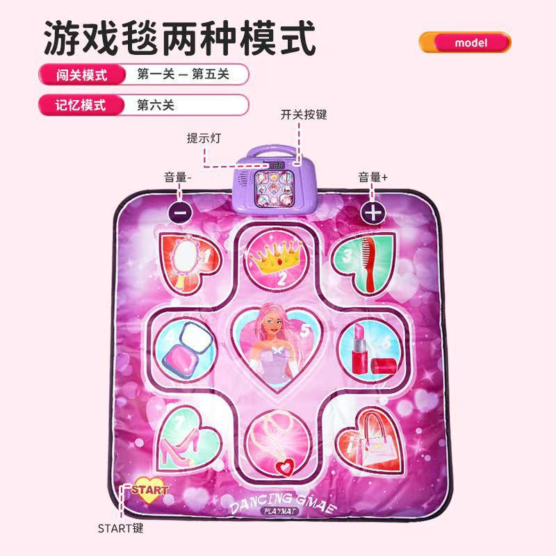 Cross-Border Upgraded Kidsren's Music Dance Mat, Early Education Dance Pedal Music Mat, Portable Scoring Intellectual Toy