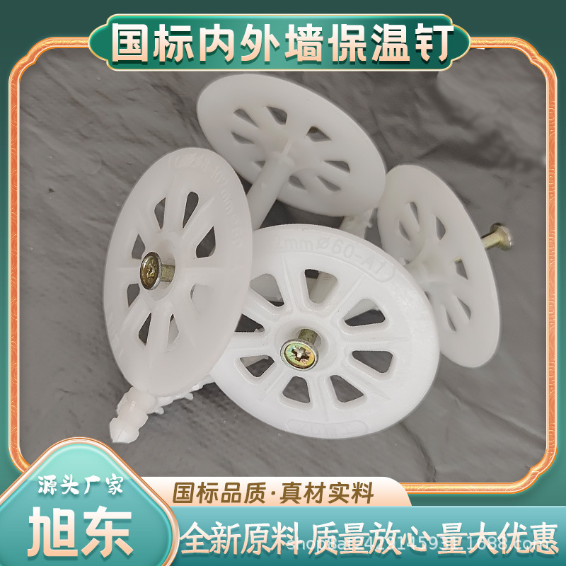 Internal and External Wall Insulation Nails Expansion Nails Insulation Insulation Anchor Bolts Manufacturer Wholesale Integrated Plate Fixed Hanging Mesh Insulation Nails