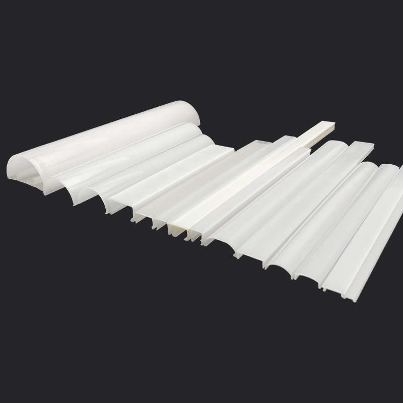 Обработка и кастомизация абажуров из ПК в Дунгуане, высокопрозрачный матовый белый диффузный абажур с карманом, индивидуальный абажур специальной формы из ПК