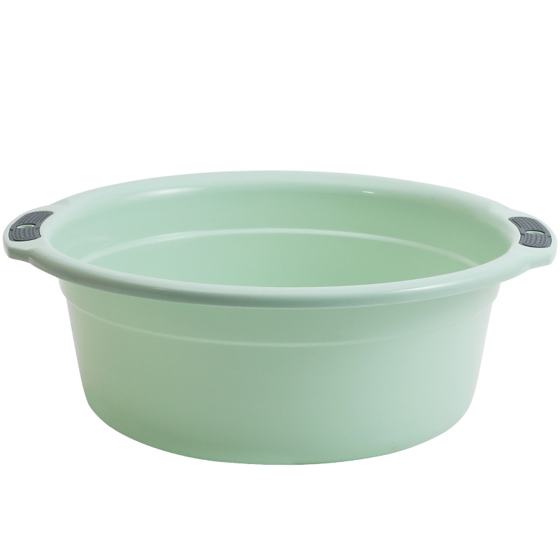 Household Washbasin Thickened Plastic Vegetable Basin Baby Washbasin Student Dormitory Storage Laundry Footbath Wholesale