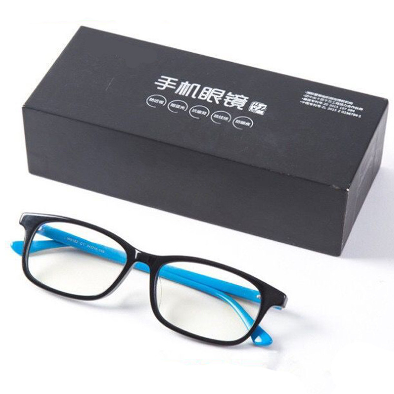 Love big thin stone anti-blue mobile phone glasses color-changing flat mirror adult 5182 children anti-radiation a generation of hair