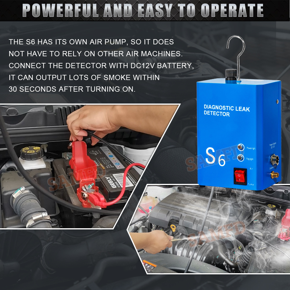 English Smoke Leak Detector Car Leak Detector Car Maintenance Air Intake Leak Detector Factory Cross-border Export