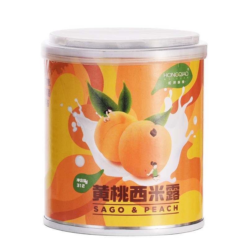 Canned Fruit Yogurt, Sago Milk, Whole Box Wholesale, Fresh Canned Yellow Peach, Orange, Pineapple, Coconut Assorted for Elders