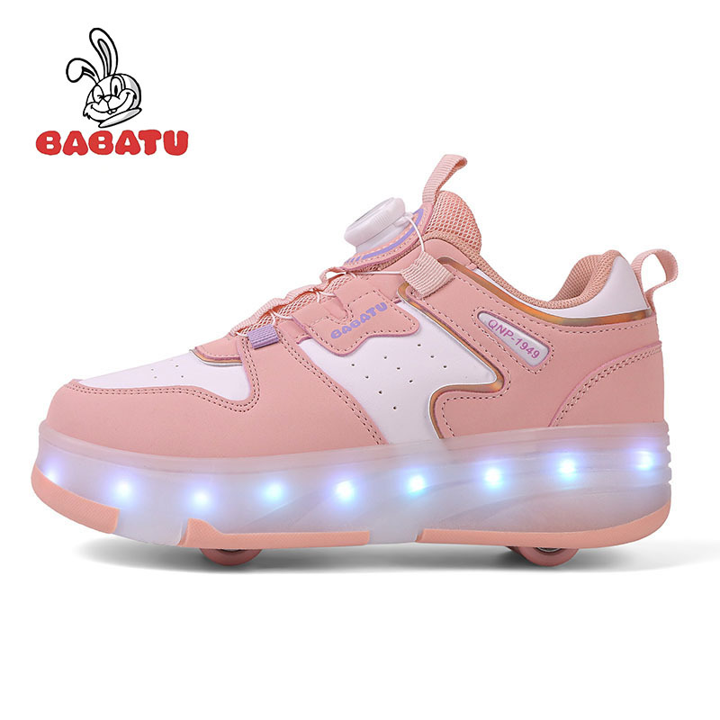 Barbara rabbit factory new heloo shoes four-wheel skating shoes boys children's shoes girls skating shoes luminous