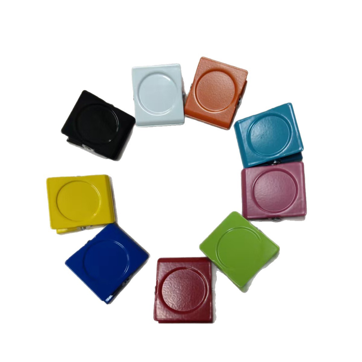 ✅ New Metal Colorful Magnet Clip, Square Magnetic Bill Clip, Multiple Colorfuls Available, Refrigerator Magnet Suction Clip