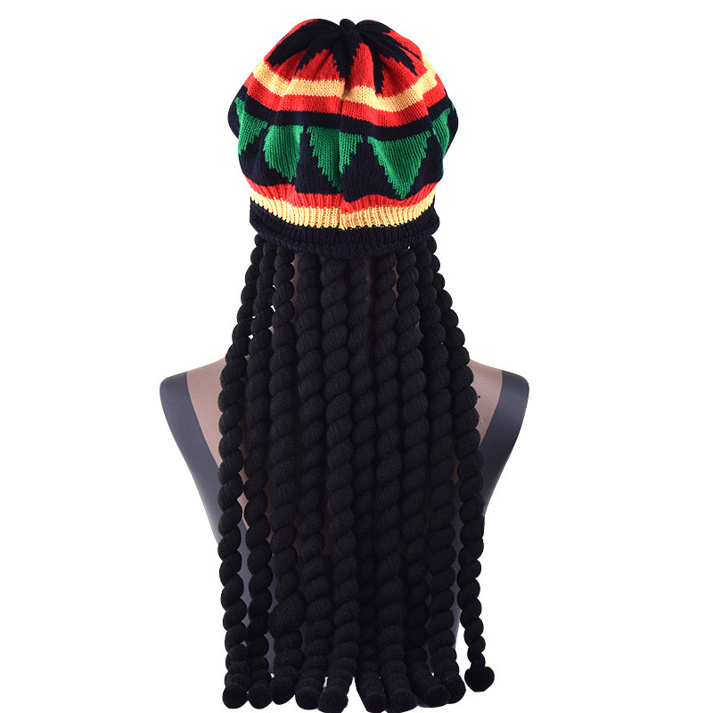 Factory direct cos fake braid beret Jamaican reggae hat Halloween