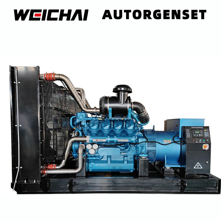 Cross-Border Mining Fully Automatic Three-Phase 600Kw Weichai Baudouin Outdoor Silent Diesel Generator Set High Power