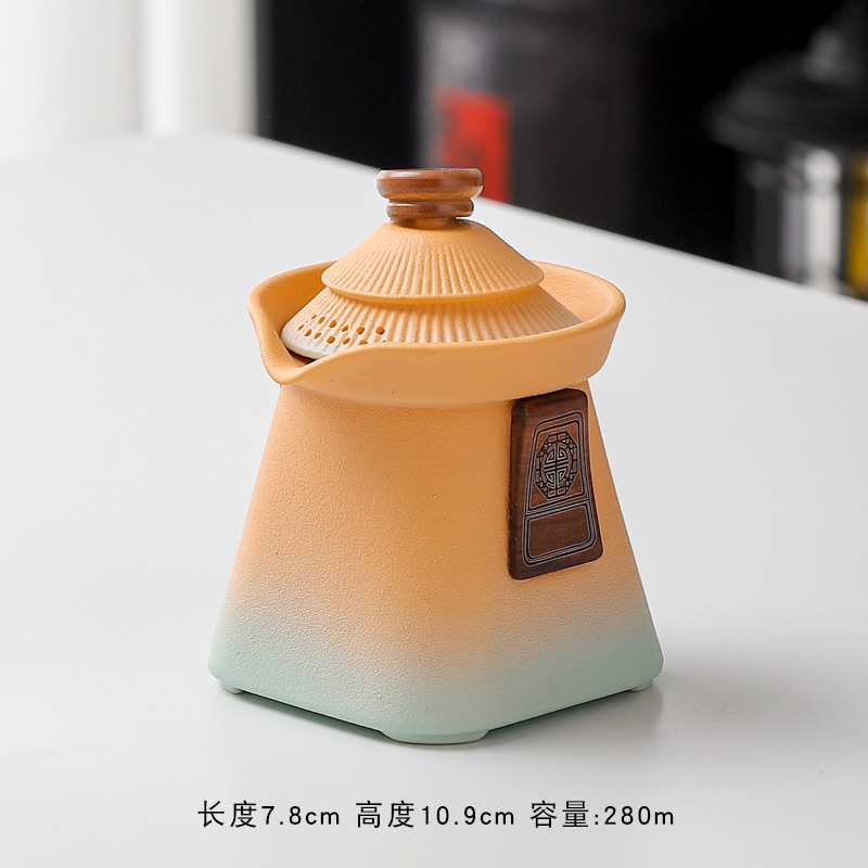 Национальный стиль чайного набора из Запретного города, маленький набор, экспресс-кубок, портативный подарок для бизнеса на открытом воздухе