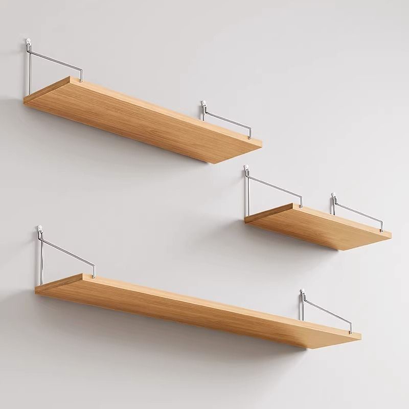 Wall-Mounted Shelf, No-Drill Hanging Iron Art for Living Room Tv Wall Decoration, Bedroom Wall Bookshelf, Single Shelf