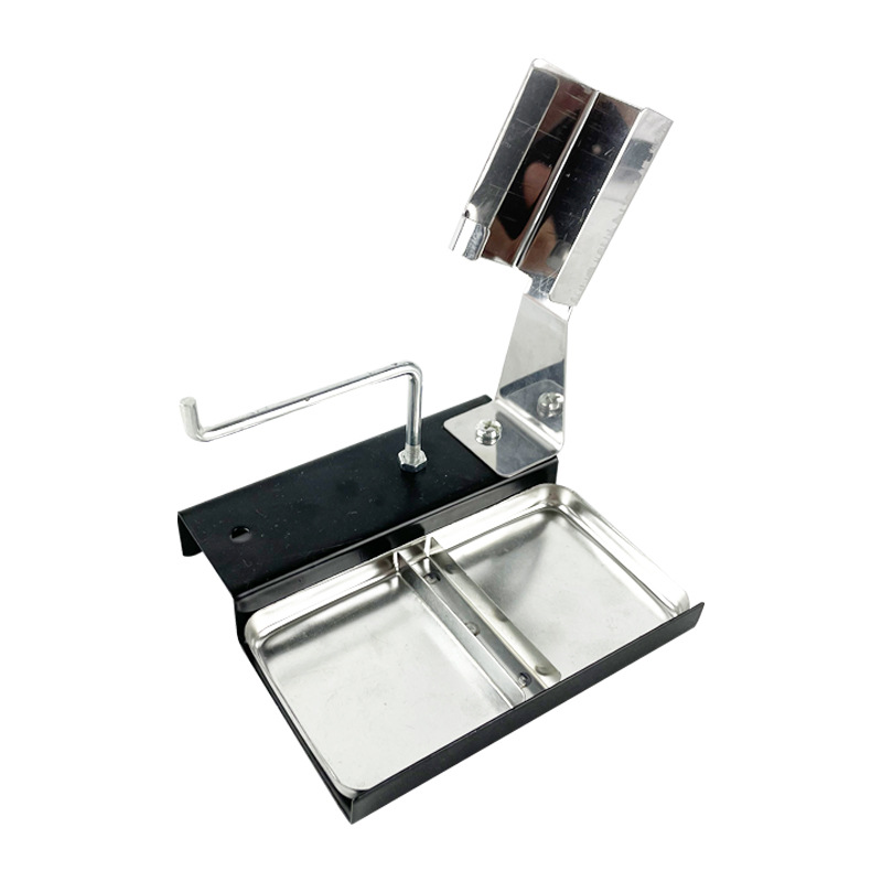 Soldering Iron Stand, Solder Wire Holder, Round and Square Dual-Use Cleaning Sponge, Stainless Steel Combination, Thickened and Durable