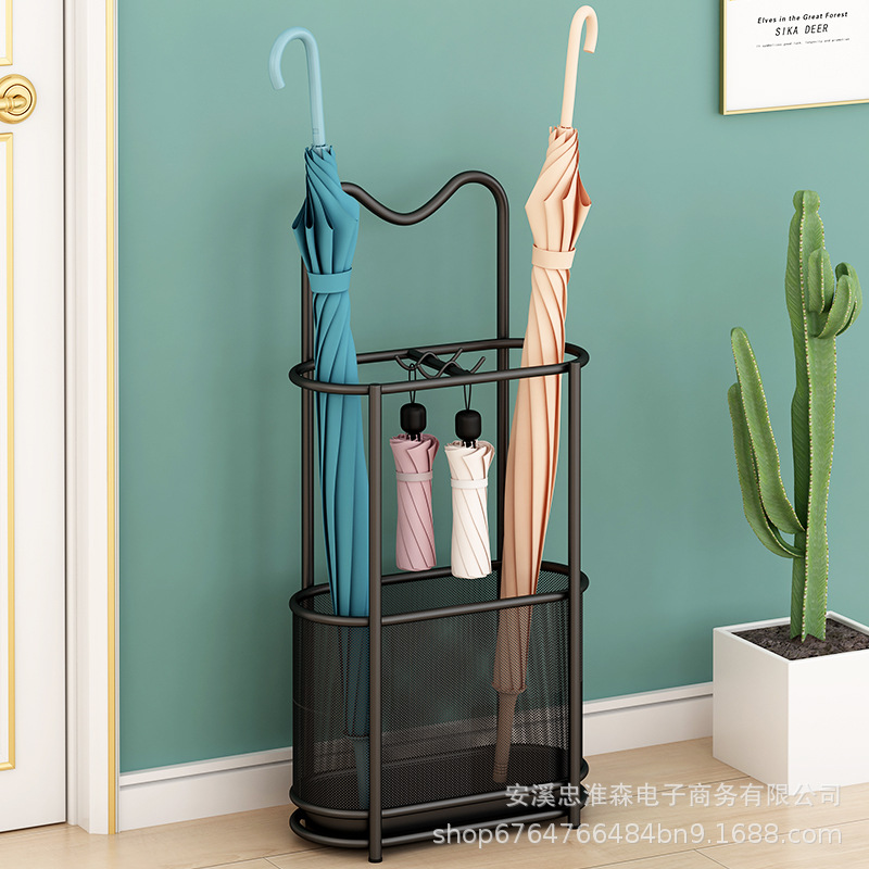 Umbrella Rack Storage Shelf Home Hotel Lobby Commercial Umbrella Bucket Door Hanging Umbrella Storage Rack Umbrella Bucket