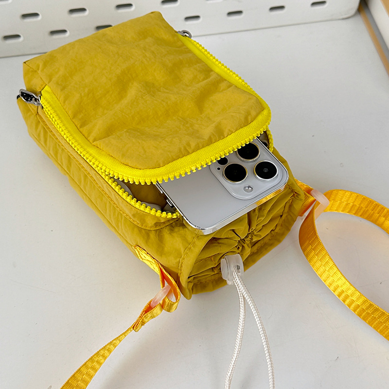 Cross-Border New Simple Casual Shoulder Mobile Phone Bag Nylon Waterproof Running Sports Outdoor Portable Water Cup Crossbody Bag