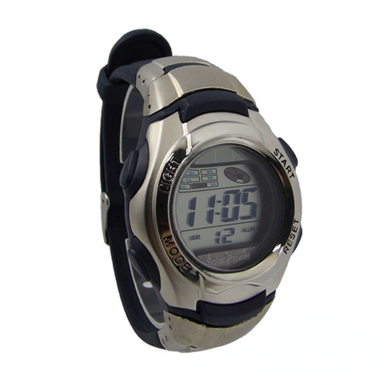 OEM processing Solar Sports watch environmental protection and energy saving dual battery multifunctional outdoor waterproof electronic watch