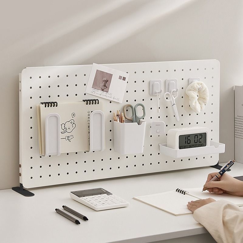 Wholesale Desktop Perforated Board Storage Rack Without Punching and Vertical Computer Desk Office Partition Baffle