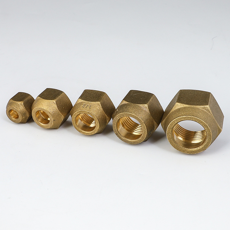 Air conditioning accessories brass nazi inch metric copper nut thin thick boutique copper nut spot 20 PCs