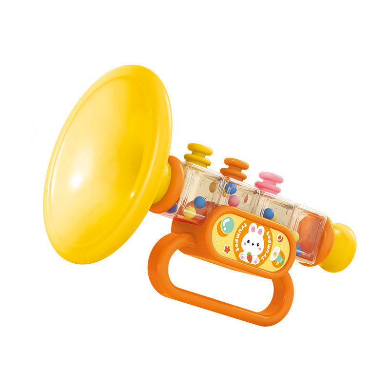 New Children's Small Trumpet Toys Can Blow Baby Whistle to Play Early Education Musical Instrument Toys for Boys and Girls Wholesale