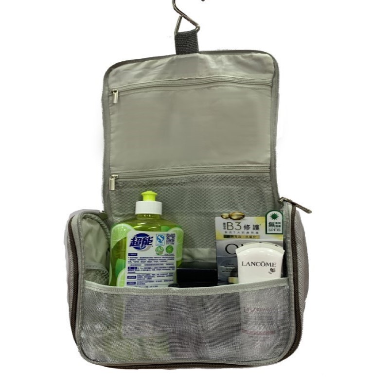 Business Gift Custom Hook Toiletry Bag Men's Toiletry Cosmetic Bag Travel Storage Waterproof Folding Storage Bag