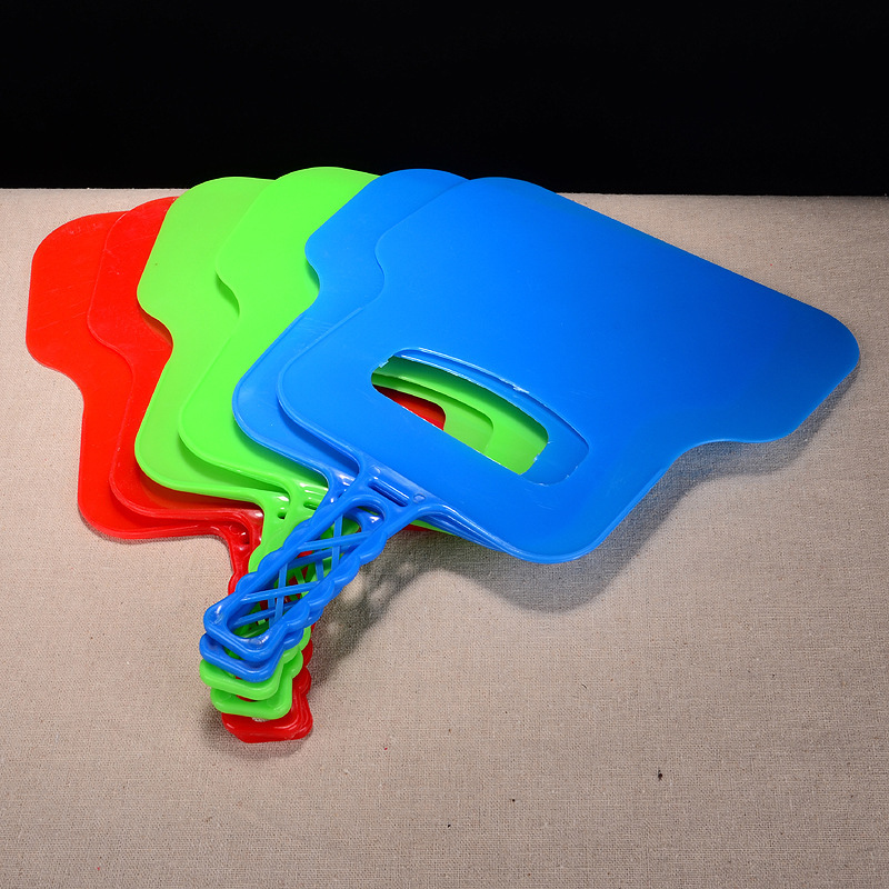 Outdoor Camping Portable Plastic Barbecue Fan Home Courtyard Barbecue Combustion-Supporting Fan Solid Color Factory Spot Wholesale