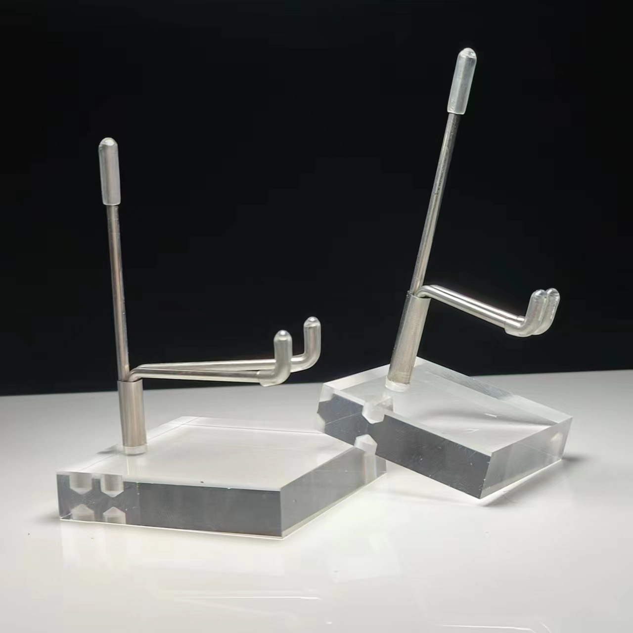 Crystal Raw Stone Mineral Standard Ore Display Rack Raw Stone Mineral Standard Ore Crystal Cluster Jade Ornament Bracket Transparent Base