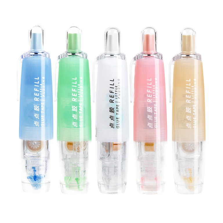 Long vertical rotating press dot glue correction tape type high color value manual hand account double-sided tape mini paste wholesale department