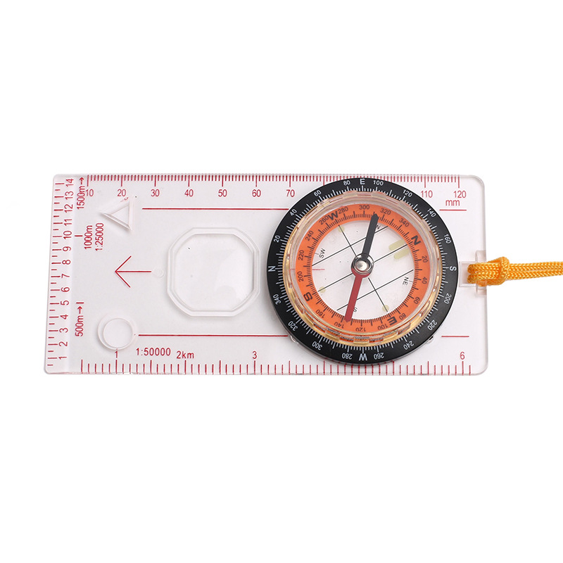 Factory DC45-5C outdoor compass multi-function north pointer survival map ruler supplies scale wholesale