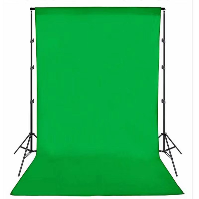 3* 2m Green Cloth Photo Background Cloth Live Broadcast Room Green Screen Background Wall Keying Cloth Photography Video Cutout Props