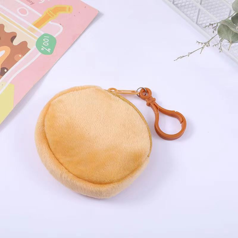 Cute Creative Bookbag Coin Purse Hanging Keychain Bag Pendant Simple Headset Storage Bag Light Board Bag