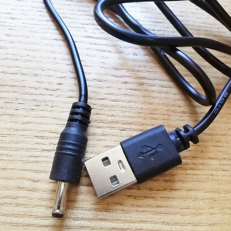 Mobile phone step meter pedometer power cord DC power cord USB to 3.5