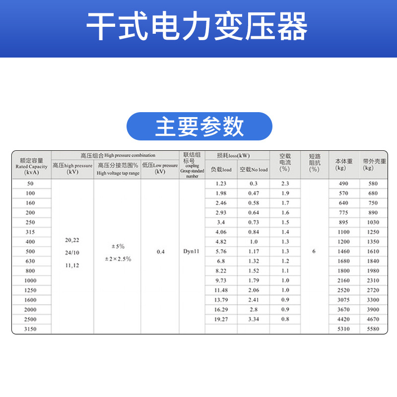 10Kv Dry Transformer Scb13-630Kva Aluminum Core Copper Core Epoxy Resin Dry Power Transformer Manufacturer